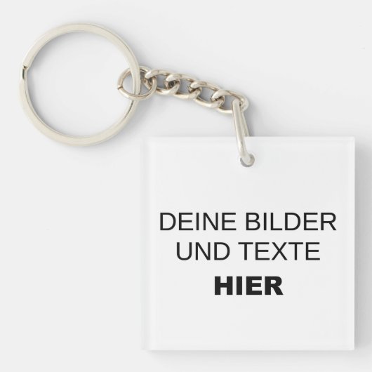 Gestalte deinen eigenen Acrly Schlüsselanhänger Sleutelhanger (voorkant)