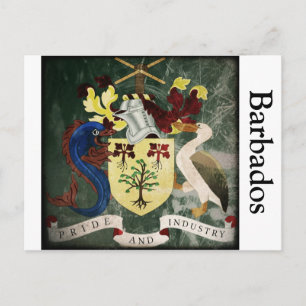 Gestandaardiseerde Barbados COA Briefkaart
