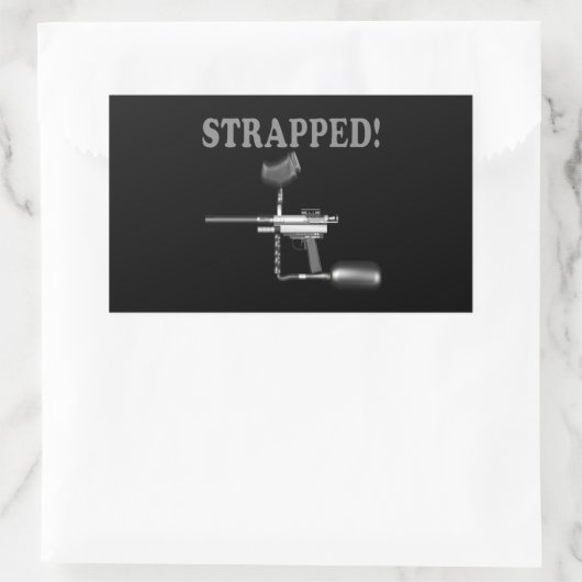 Gestapeld Rechthoekige Sticker (Tas)