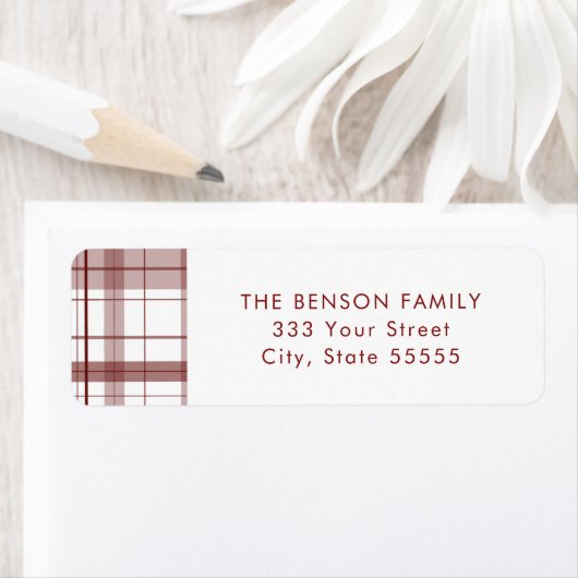 Gestapeld rood wit retouretiket etiket (Insitu)