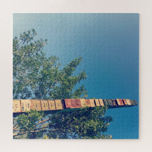 gestapelde archiefkasten in de vermont - burlingto legpuzzel (Horizontaal)