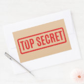 Gestapelde bovenste geheime rechthoekige sticker (Envelop)