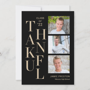 Gestapelde Charm Editable Color Hartelijk dank Bedankkaart