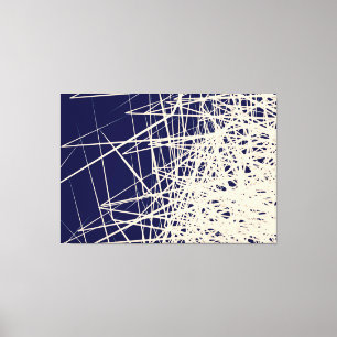 Gestapelde Dozen Blauw - Canvas Print