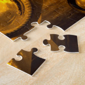 Gestapelde flessen legpuzzel (Zijkant)