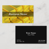 Gestapelde Gold Ingot Bars Visitekaartje (Voorkant / Achterkant)