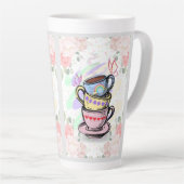 Gestapelde koffiekopjes | Tall Latte Mok (Rechterhoek)