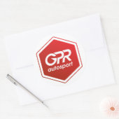 Gestapelde Logo-Sticker Ronde Sticker (Envelop)