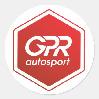 Gestapelde Logo-Sticker Ronde Sticker