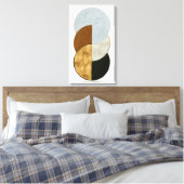 Gestapelde munten II Canvas Afdruk (Insitu (Slaapkamer))