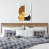 Gestapelde munten II Canvas Afdruk (Insitu (Slaapkamer))