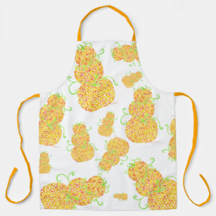Gestapelde pompoenen Herfst Apron Schort