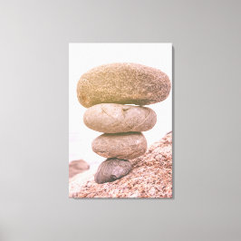 Gestapelde Rocks Canvas Afdruk