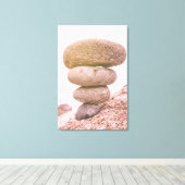 Gestapelde Rocks Canvas Afdruk (Insitu (Houten vloer))