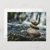 Gestapelde Rocks met waterval Briefkaart (Voorkant / Achterkant)