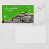 gestapelde steenwand visitekaartje (Voorkant / Achterkant)