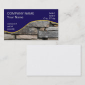 gestapelde steenwand visitekaartje (Voorkant / Achterkant)