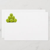 Gestapelde Tennis Balls Briefpapier (Voorkant / Achterkant)