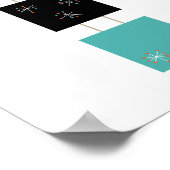 Gestapelde vierkantjes Mid Century Modern Styn-Pos Poster (Hoek)