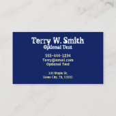 Gestapelde Visitekaartje van de Borstel van de Ver (Achterkant)