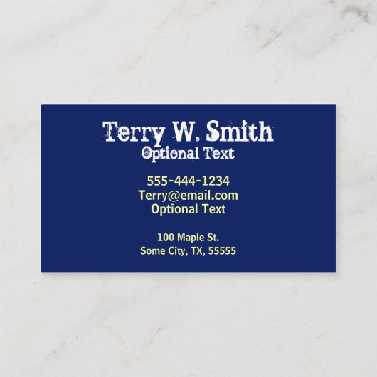 Gestapelde Visitekaartje van de Borstel van de Ver (Achterkant)