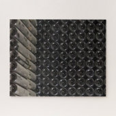 Gestapelde wijnflessen legpuzzel (Horizontaal)