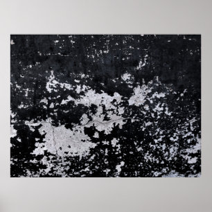 Gestapelde zwarte verf poster