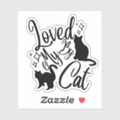 Gesteld door mijn Sticker Cat (Vel)