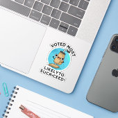 Gestemd met het meest waarschijnlijk om Funny Vacu Sticker (Laptop met iPhone)