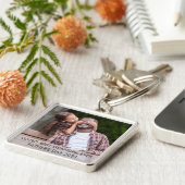 Gestemde foto van beste opa op Aangepaste vaderdag Sleutelhanger (Zijkant)