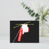 gestikt gebreid Pistool Briefkaart (Staand voorkant)