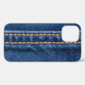 Gestikte denim: close-up jeans textuur. Case-Mate iPhone case (Achterkant (horizontaal))