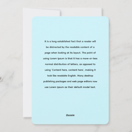 Gestileerd Hydrangea Bloempatroon - Elegant Blauw Feestdagenkaart (Achterkant)