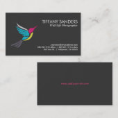 Gestileerd Kolibrie Logo Visitekaartje (Voorkant / Achterkant)