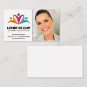 Gestileerd mensenlogo visitekaartje (Voorkant / Achterkant)