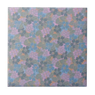 Gestileerd Retro Bloemmotief Tegeltje