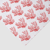 gestileerd rood Zee koraal #1 tissuepapier (Detail)