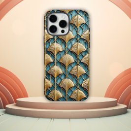 Gestileerde 3D Art Deco waaierontwerp iPhone 16 Pro Max Hoesje