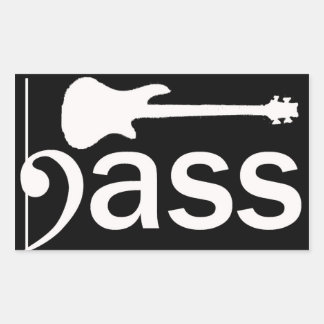 Gestileerde basgitaar Sticker