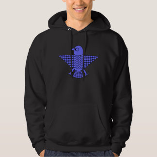gestileerde blauwe valk hoodie