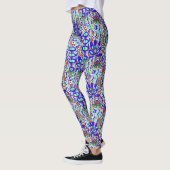 GESTILEERDE BLOEM ABSTRACT LEGGINGS (Links)