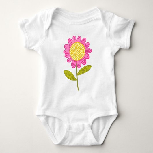 Gestileerde Bloem Romper (Voorkant)