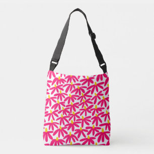 Gestileerde bloemen - Crimson, Amber en Wit Crossbody Tas