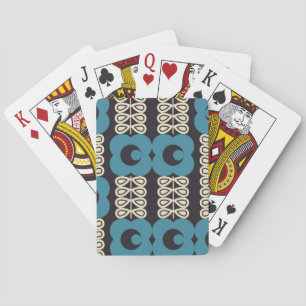 Gestileerde bloemen: geometrisch. pokerkaarten