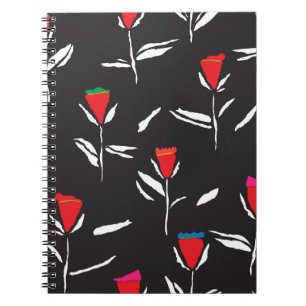Gestileerde bloemen: patroonelegantie notitieboek