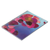 gestileerde bordeauxbloem notitieboek (Linkerzijde)