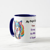 Gestileerde Border Collie - My Perfect Brew Mok (Voorkant links)