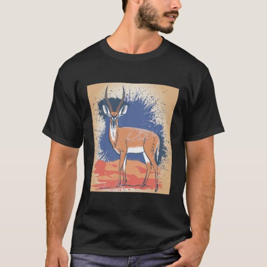 Gestileerde bushbuck t-shirt (Voorkant)