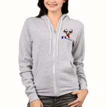 Gestileerde Bushido Karate logo rits hoodie