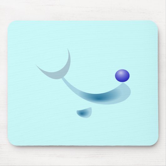 gestileerde dolfijn Mousepad Muismat (Voorkant)